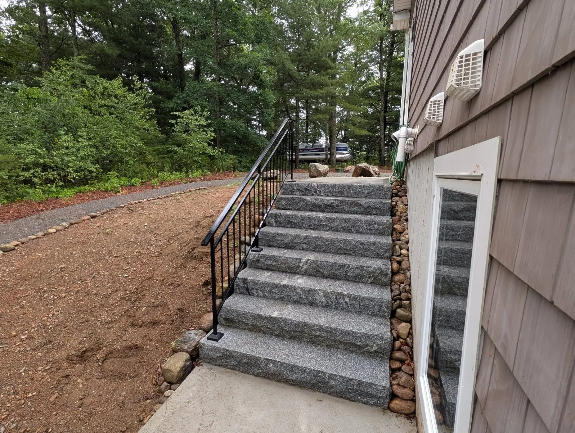 Granite Stair Handrail Run